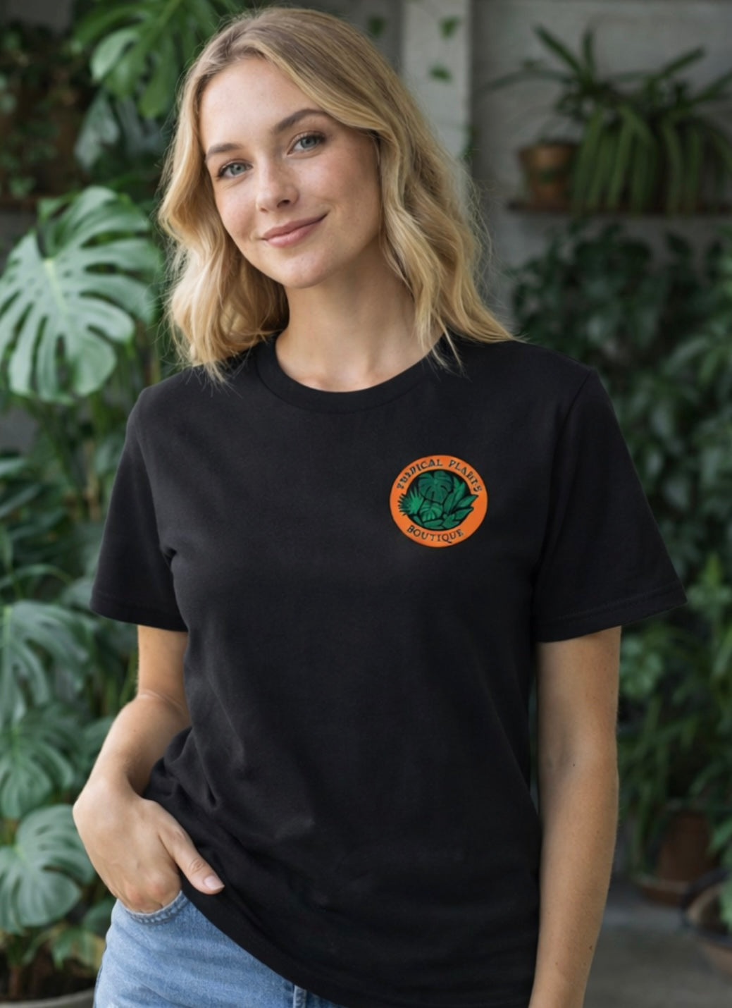 Black Unisex Tee Colour Logo