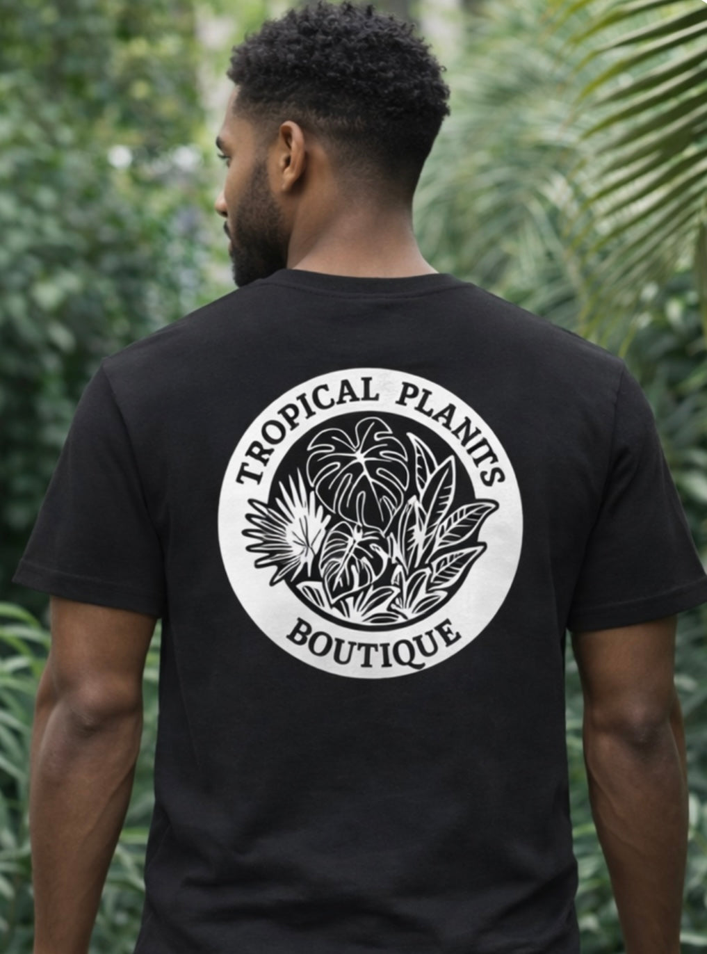 Black Unisex Tee White Logo