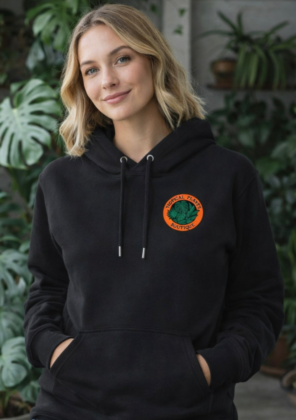 Black Unisex Hoodie Colour Logo