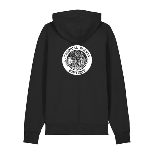 Black Unisex Hoodie White Logo