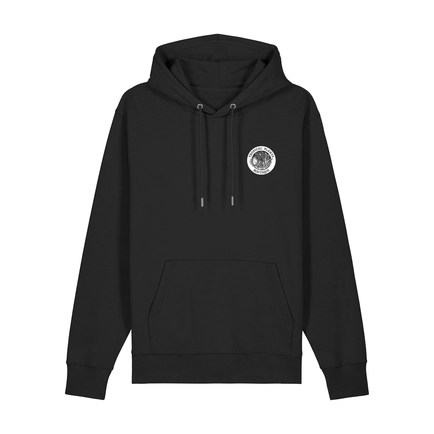 Black Unisex Hoodie White Logo