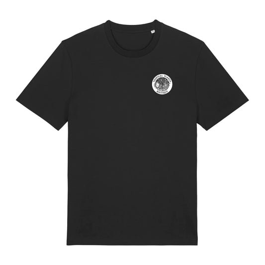 Black Unisex Tee White Logo